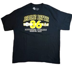 Pittsburgh Steelers Jerome Betts Hall Of Fame tshirt xl